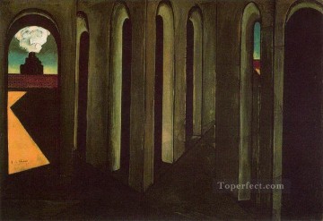 Giorgio de Chirico Painting - the anxious journey 1913 Giorgio de Chirico Metaphysical surrealism